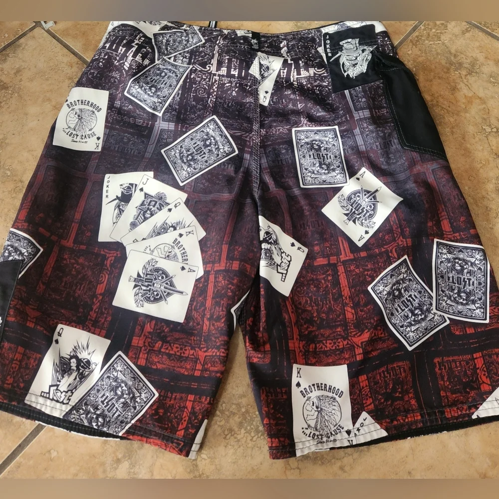 Lost Brotherhood Poker Men's Boardshorts